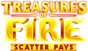 Treasures of Fire: Scatter Pays slot logo